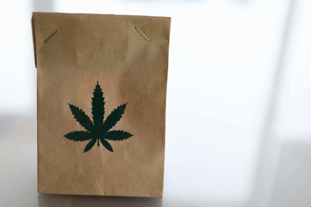 Cannabis Delivery Platform Shopping Bag