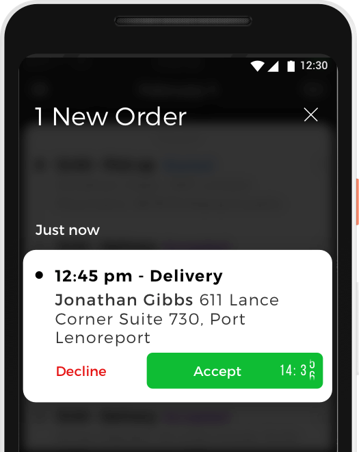 clon de la aplicación de entrega a pedido