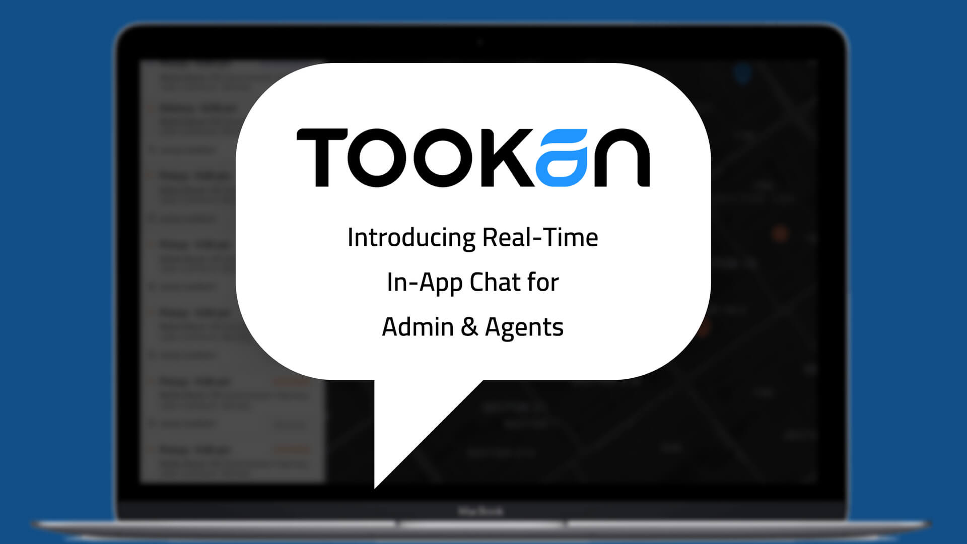 tookan chat feature for admin and agent