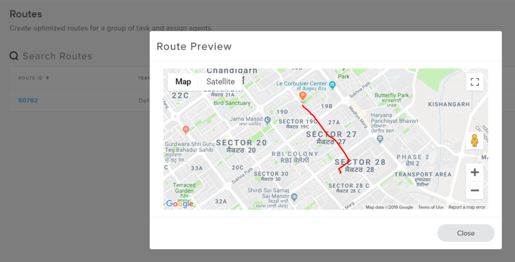 optimize routes by entering the Start Location and End Location