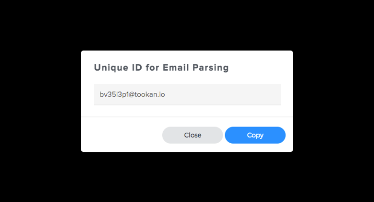 activate the Email Parsing 
