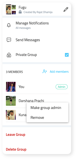 Team communication Chat App