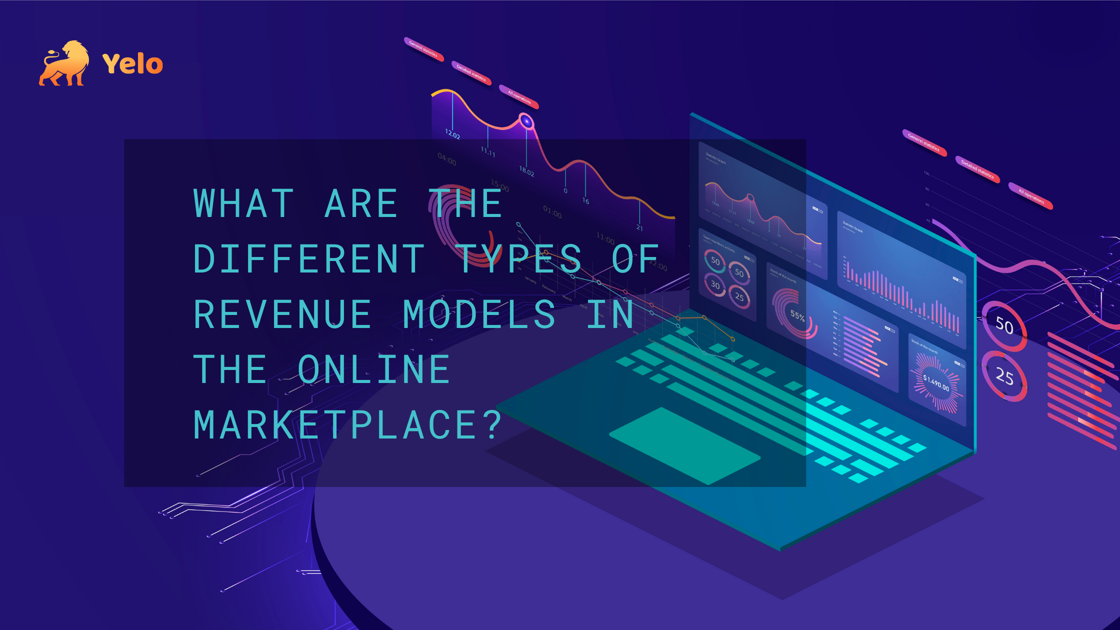 What are the different types of revenue models in the online marketplace?