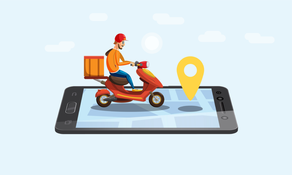 On-demand service app-Live tracking feature