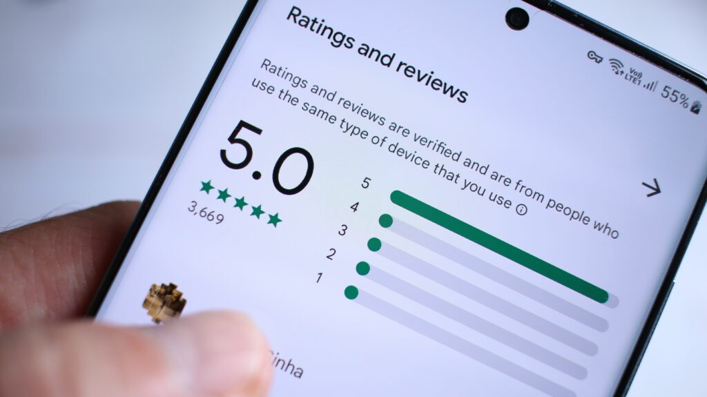 Ratings and reviews